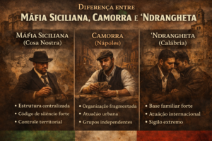 Diferença entre Máfia Siciliana, Camorra e 'Ndrangheta